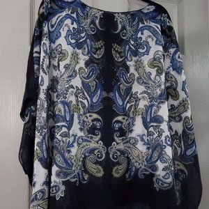 New York and Company Poncho Style Blouse